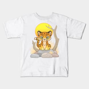 little cute cheetah Kids T-Shirt